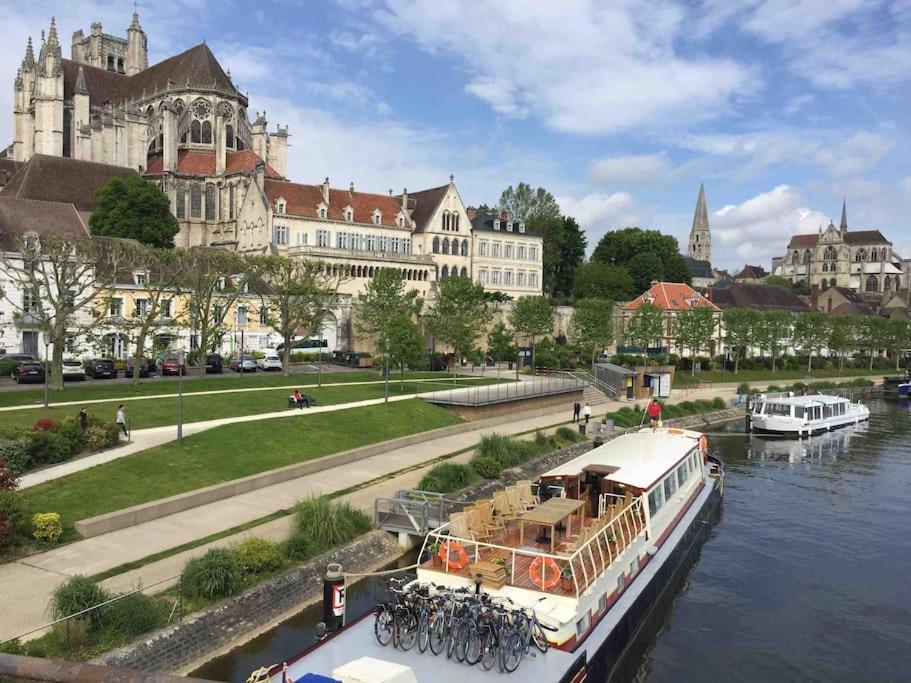 Bel Appart Au Centre-Ville Proche Gare Avec Wifi. Auxerre Ngoại thất bức ảnh